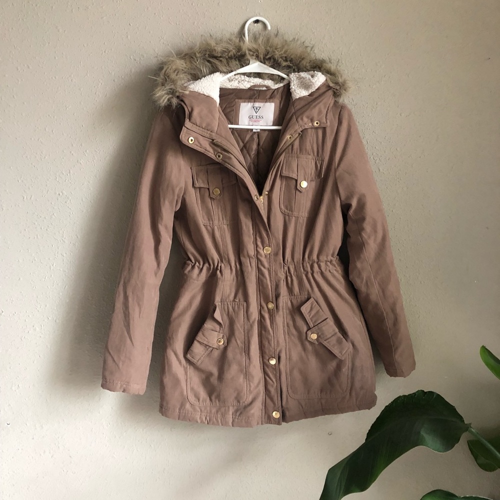Tan Guess coat